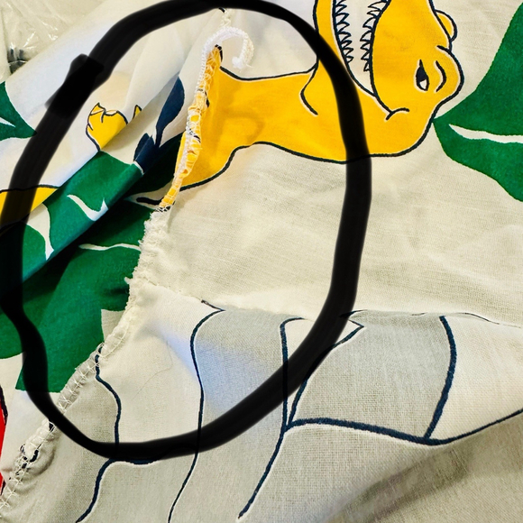 Vintage 1980s 1990s Dinosaur TWiN SHEET SET Primary Colors Springs Industries - Picture 8 of 10